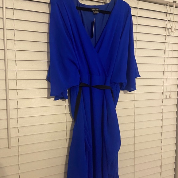 City Chic - Color Wrap Dress Size XXL NWT - Picture 3 of 5